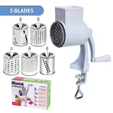 5-in-1 Manual Drum Grater thickend steel